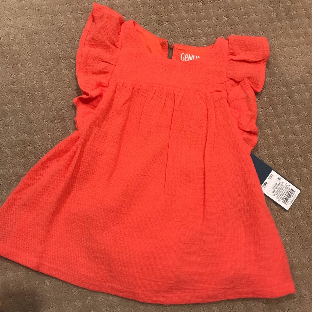 Genuine Kids Baby Girl Coral Ruffle Spring Dress